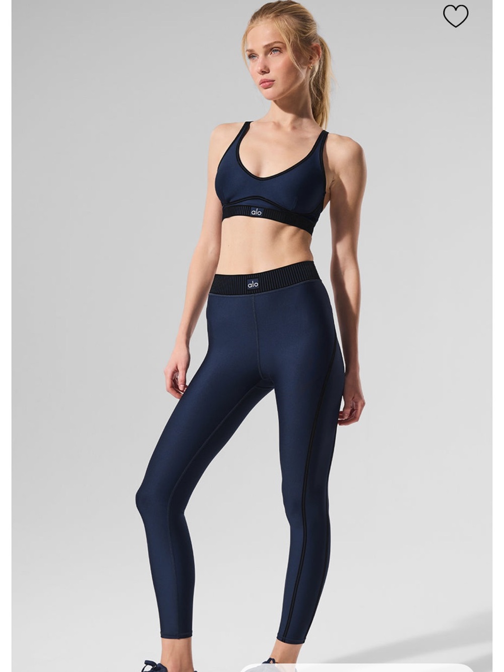 Alo Airlift Line Up Matching Set Navy